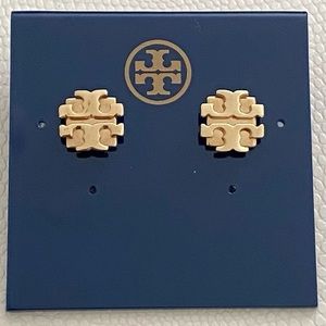 Tory Burch Large T Logo Stud Earring